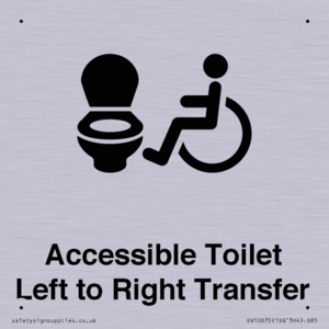 Accessible Toilet with Left to Right Transfer